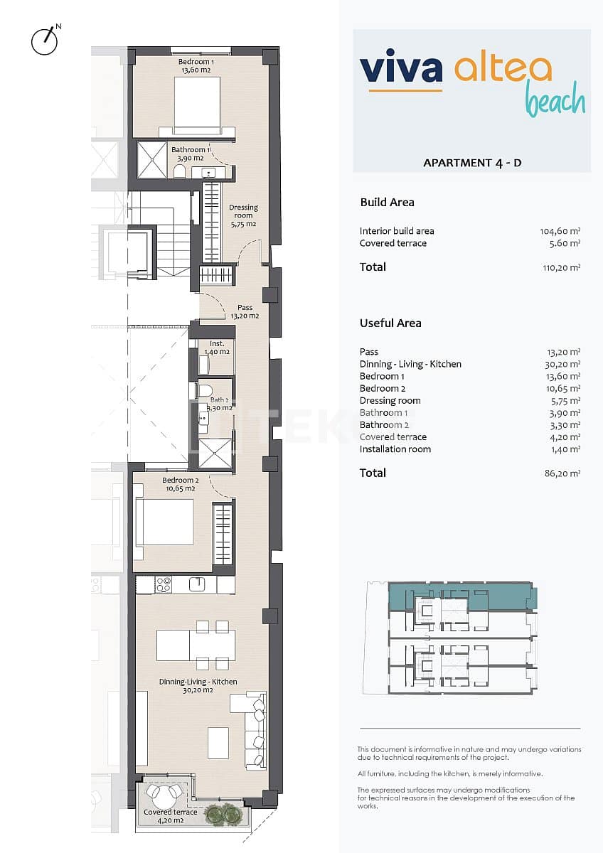 1 chambre Appartement à vendre à Altea - 490 000 € (Ref: 8964869)