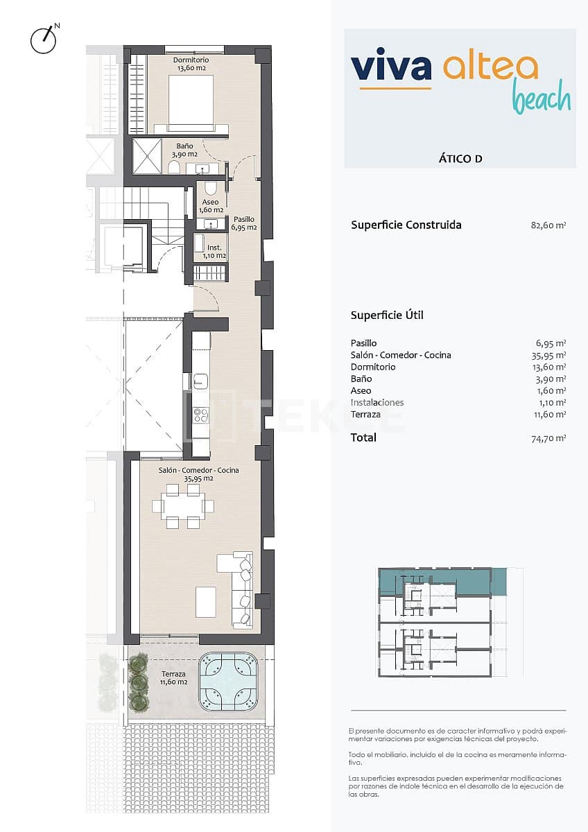 1 chambre Appartement à vendre à Altea - 490 000 € (Ref: 8964869)