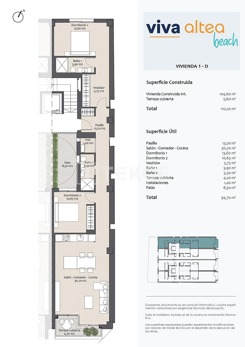1 chambre Appartement à vendre à Altea - 490 000 € (Ref: 8964869)