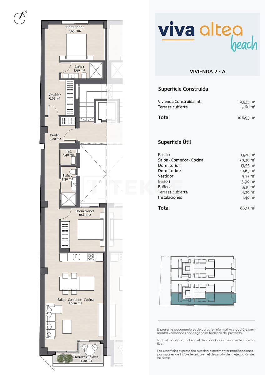 1 chambre Appartement à vendre à Altea - 490 000 € (Ref: 8964869)