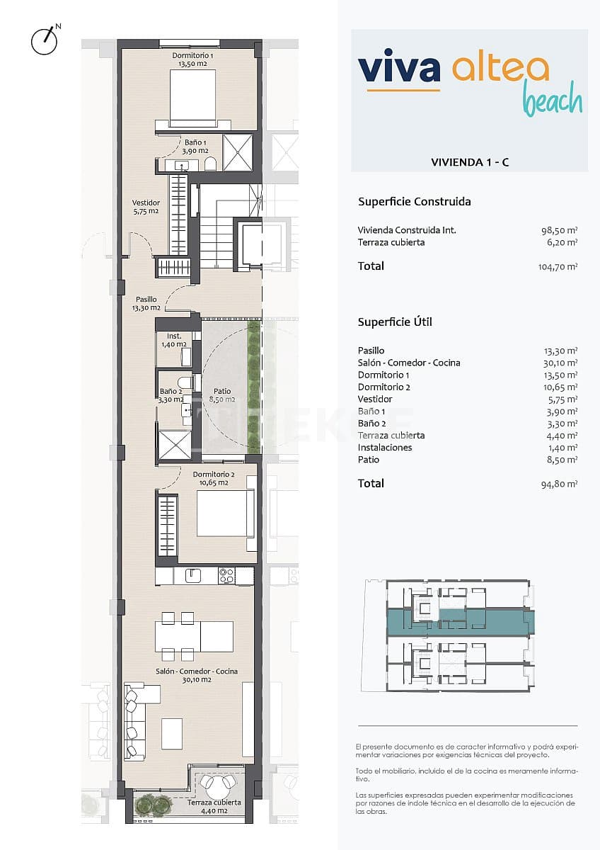 1 chambre Appartement à vendre à Altea - 490 000 € (Ref: 8964869)