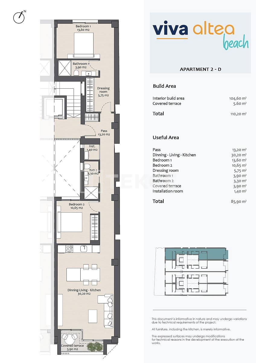 1 chambre Appartement à vendre à Altea - 490 000 € (Ref: 8964869)