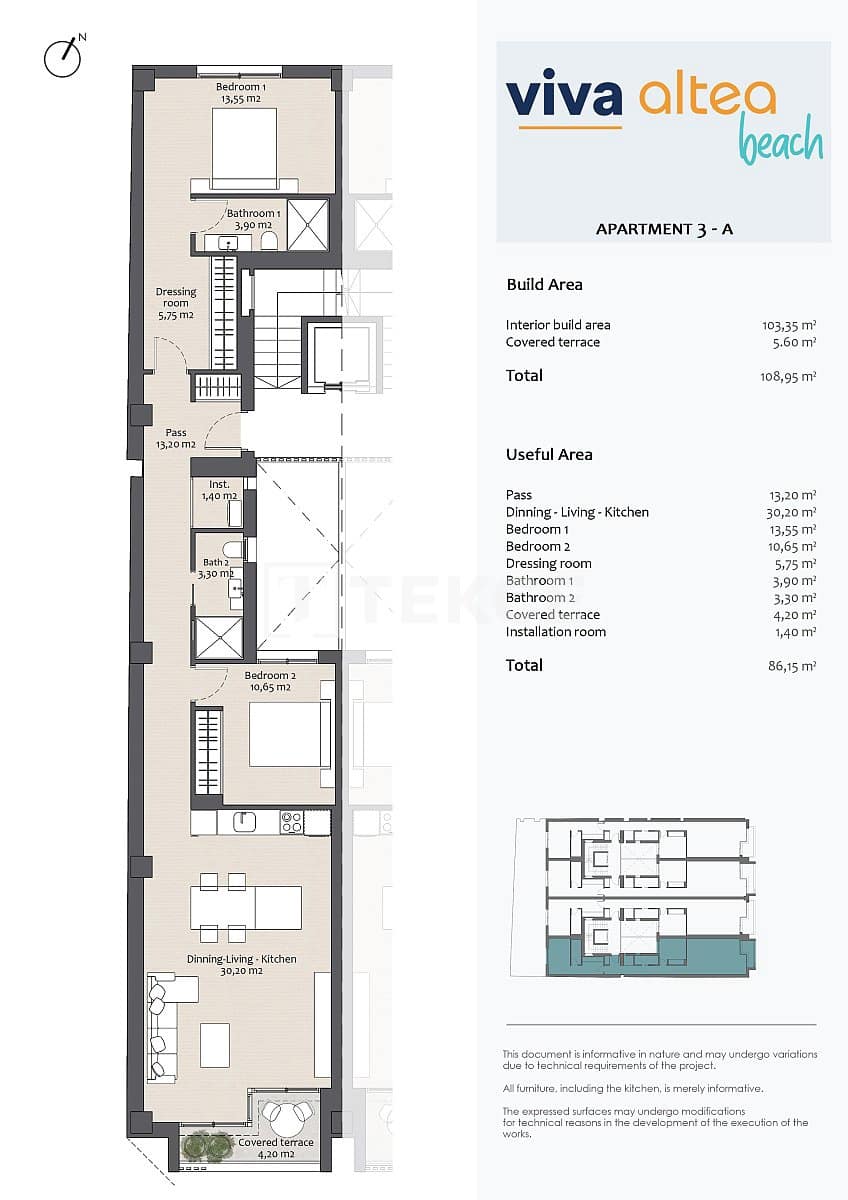 1 chambre Appartement à vendre à Altea - 490 000 € (Ref: 8964869)