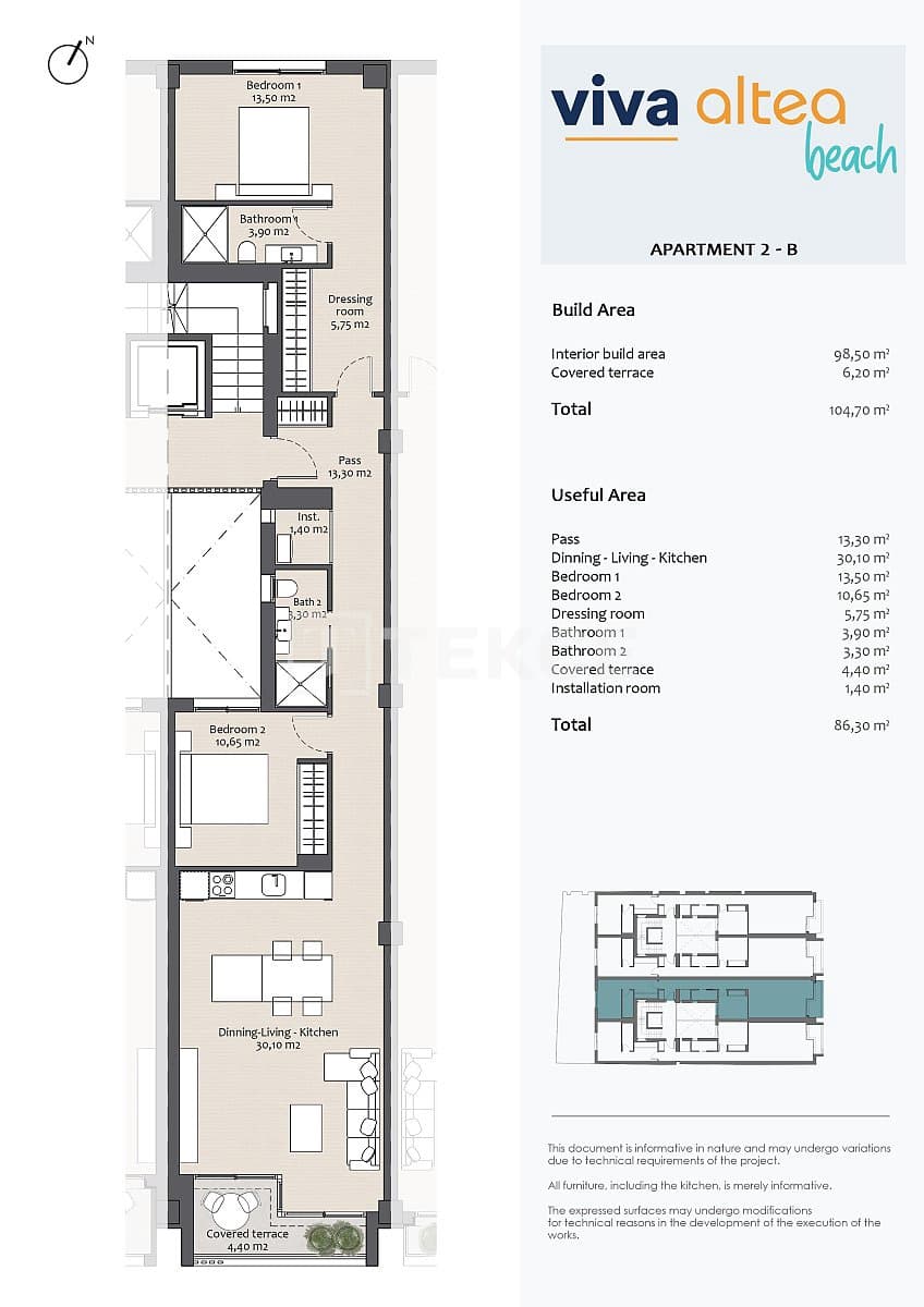 2 soveværelse Lejlighed til salg i Altea - € 990.000 (Ref: 8964870)
