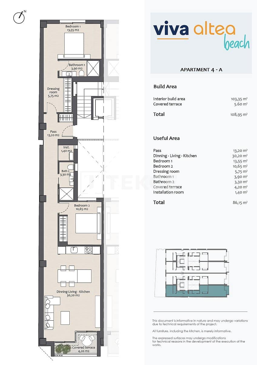 2 soveværelse Lejlighed til salg i Altea - € 990.000 (Ref: 8964870)