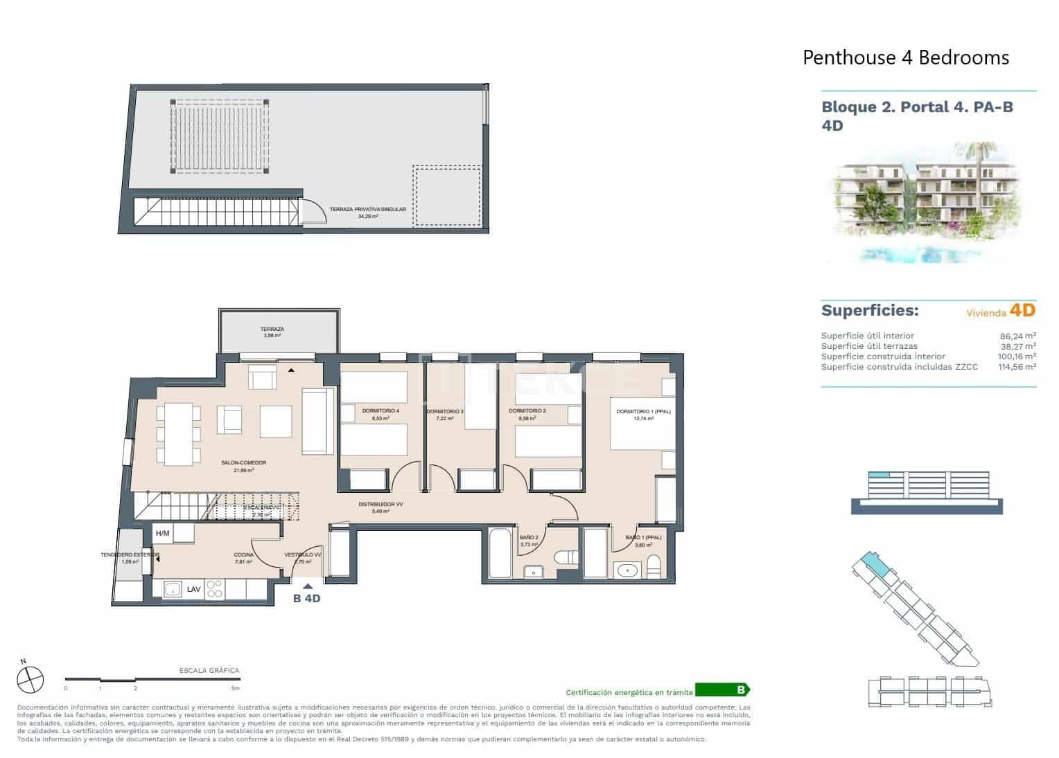 4 bedroom Flat for sale in Denia with pool - € 421,000 (Ref: 8964879)