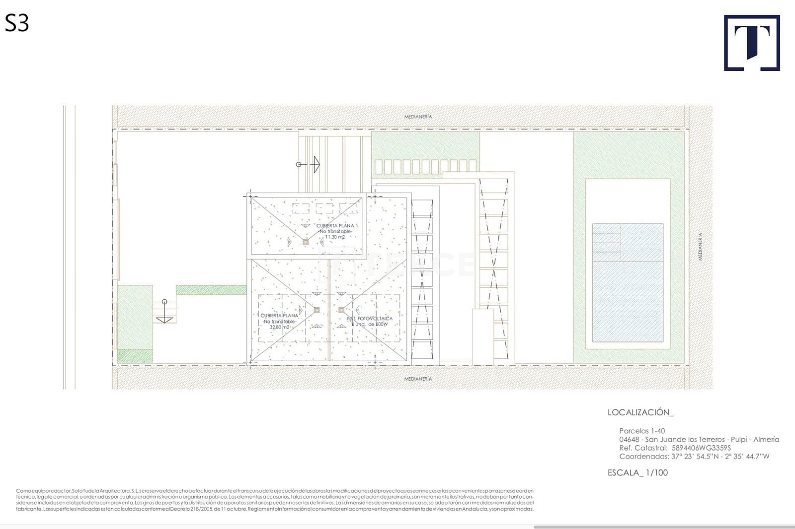 3 quarto Moradia para venda em San Juan de los Terreros com piscina - 380 000 € (Ref: 8964893)