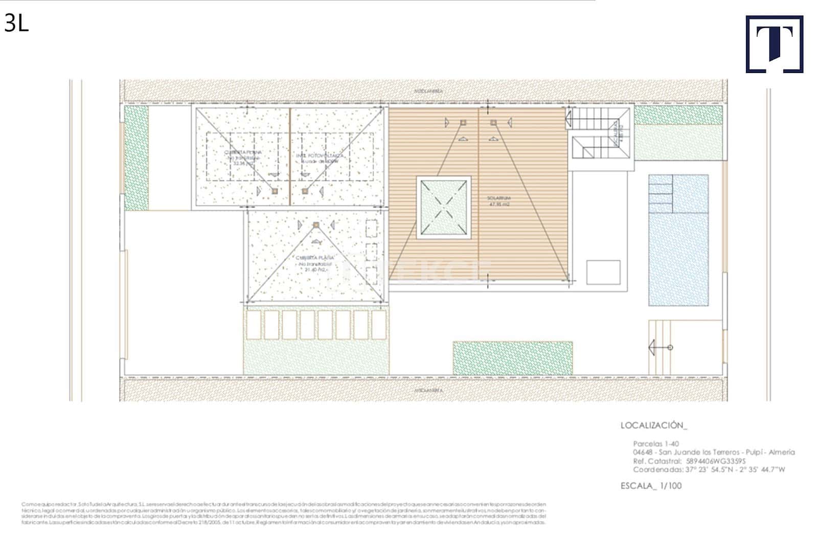 3 quarto Moradia para venda em San Juan de los Terreros com piscina - 380 000 € (Ref: 8964893)