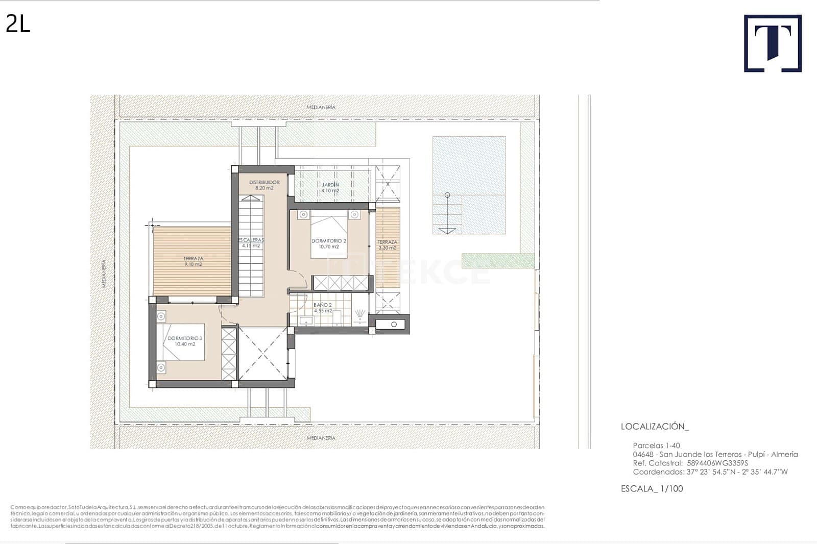 3 quarto Moradia para venda em San Juan de los Terreros com piscina - 380 000 € (Ref: 8964893)