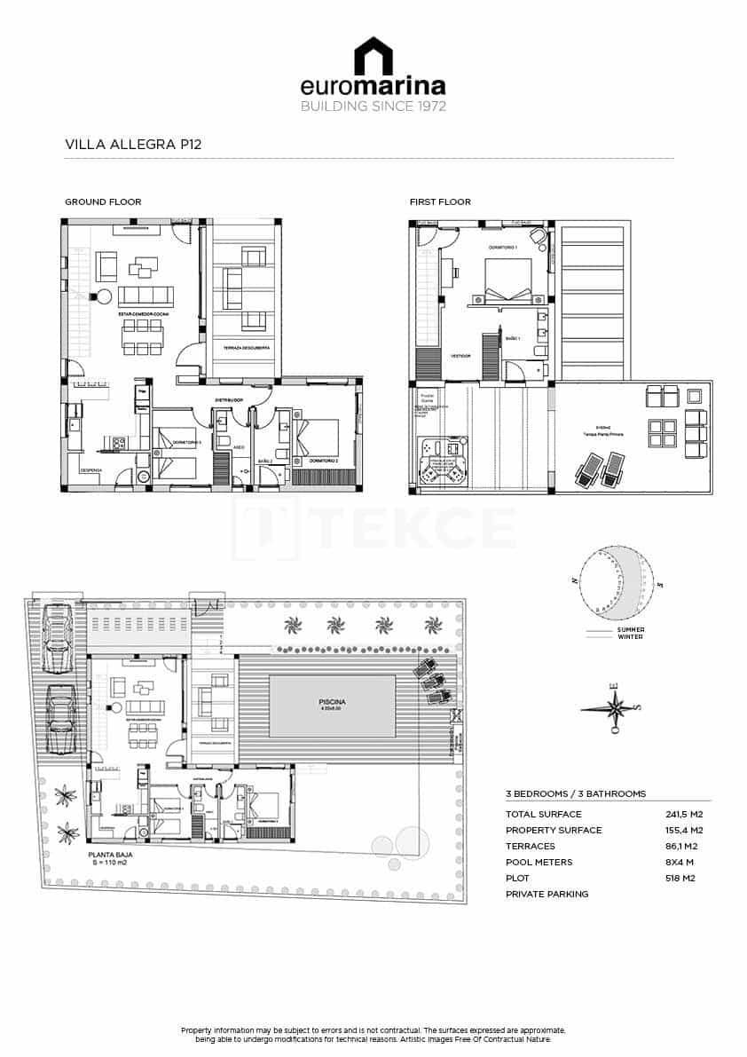 3 sypialnia Willa na sprzedaż w Ciudad Quesada z basenem - 761 000 € (Ref: 8964913)