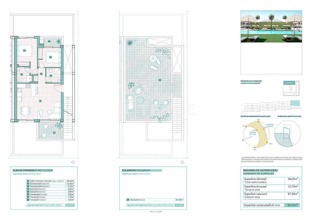 2 sypialnia Mieszkanie na sprzedaż w Los Altos z basenem - 290 000 € (Ref: 8964923)