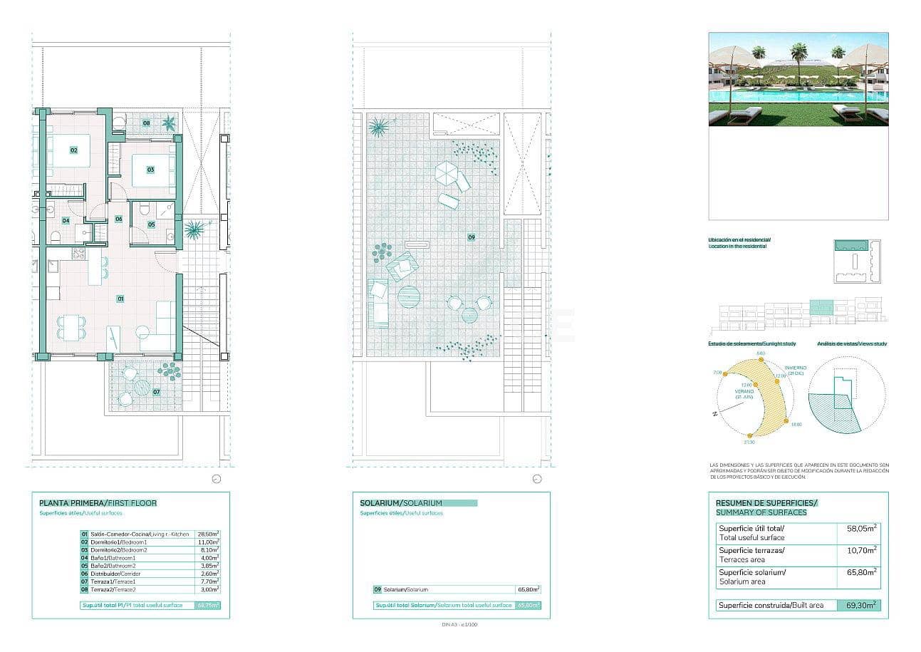 2 slaapkamer Flat te koop in Los Altos met zwembad - € 320.000 (Ref: 8964924)