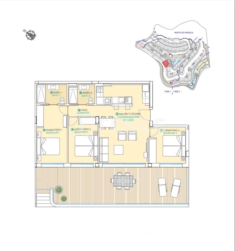 2 slaapkamer Flat te koop in Aguilas met zwembad - € 295.000 (Ref: 8964939)