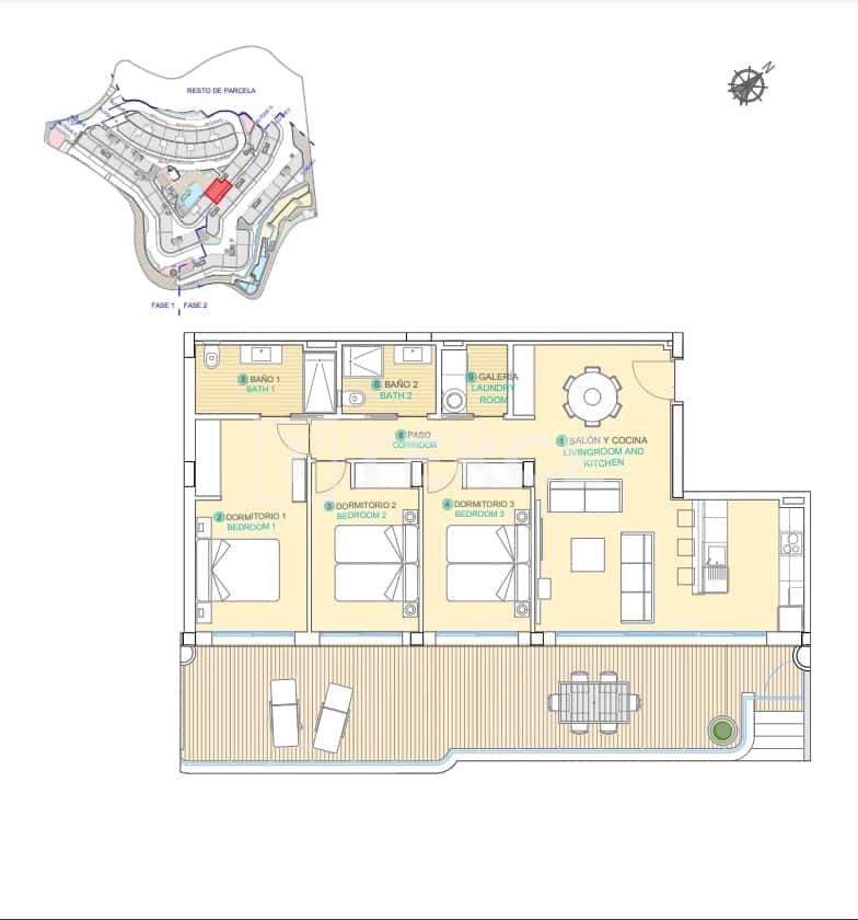 2 slaapkamer Flat te koop in Aguilas met zwembad - € 295.000 (Ref: 8964939)
