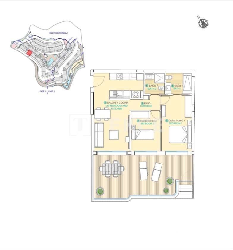 2 slaapkamer Flat te koop in Aguilas met zwembad - € 295.000 (Ref: 8964939)