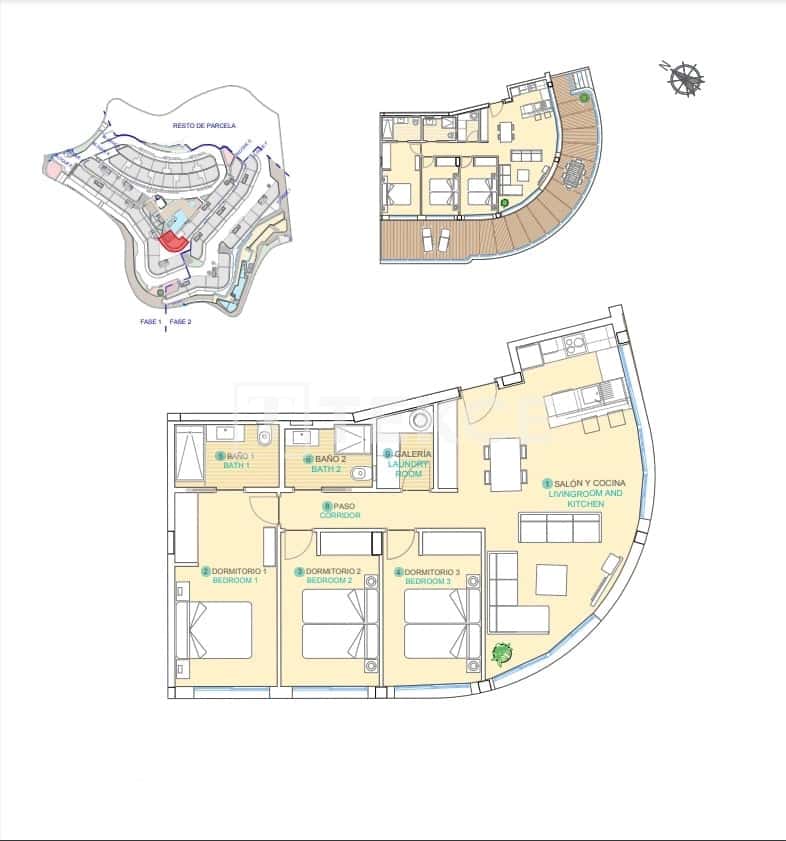 2 slaapkamer Flat te koop in Aguilas met zwembad - € 391.000 (Ref: 8964942)
