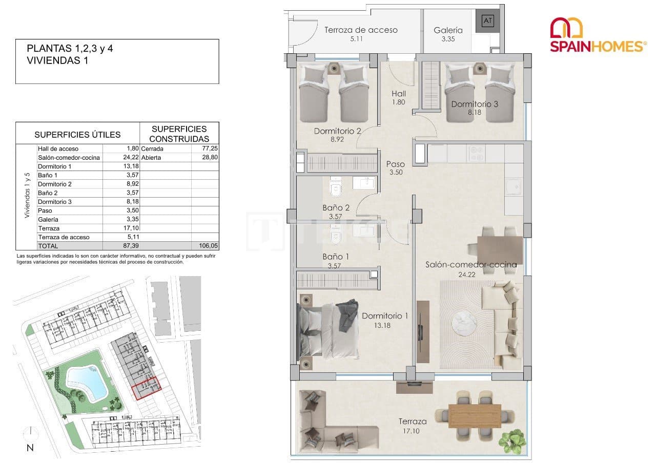 2 Zimmer Wohnung zu verkaufen in Santa Pola mit Pool - 420.000 € (Ref: 8964946)