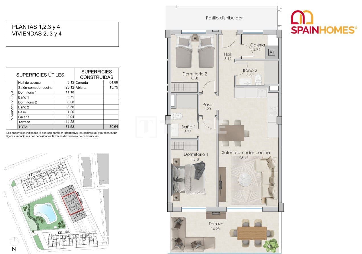 2 Zimmer Wohnung zu verkaufen in Santa Pola mit Pool - 420.000 € (Ref: 8964946)
