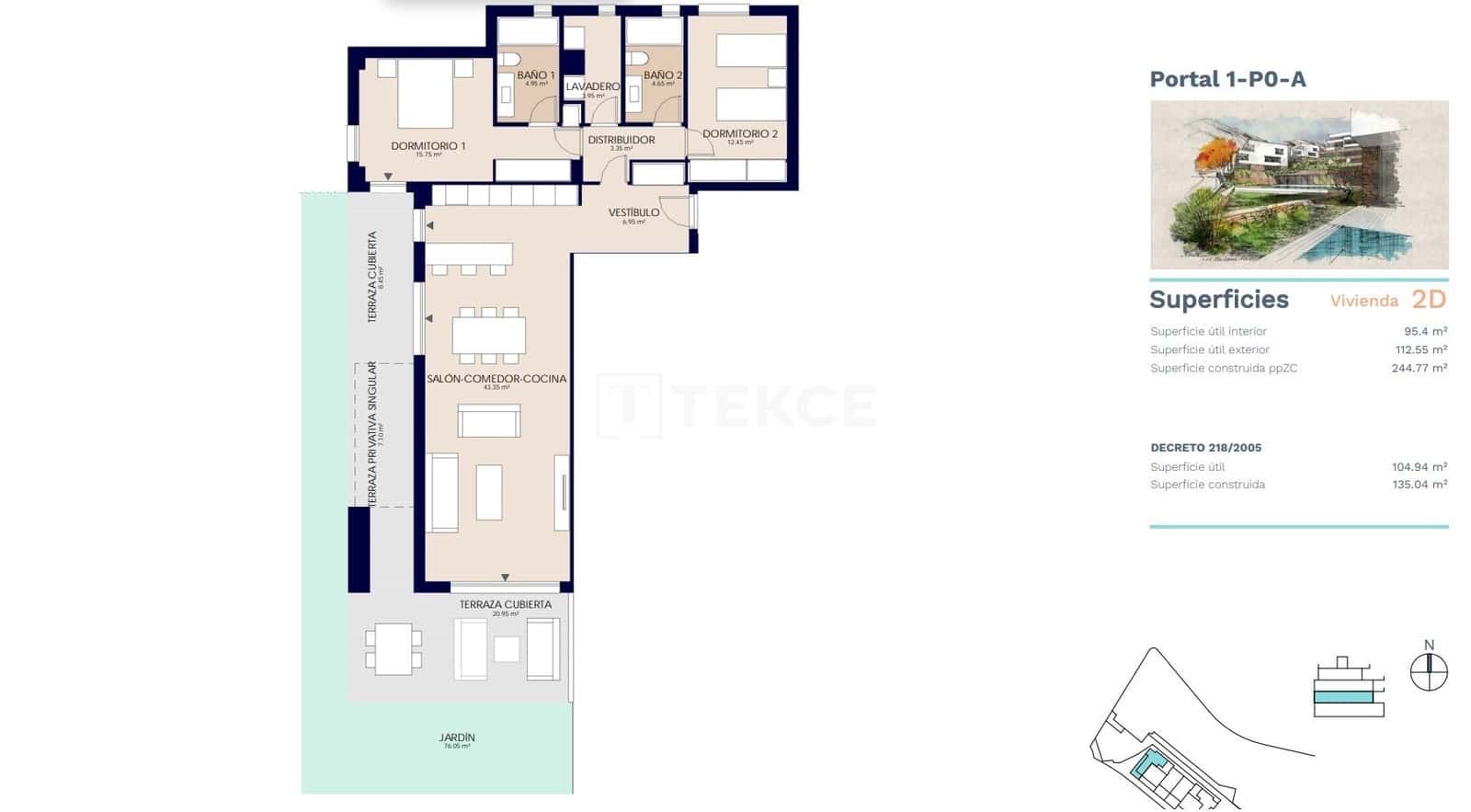 2 sovrum Lägenhet till salu i Estepona med pool - 585 000 € (Ref: 8964977)