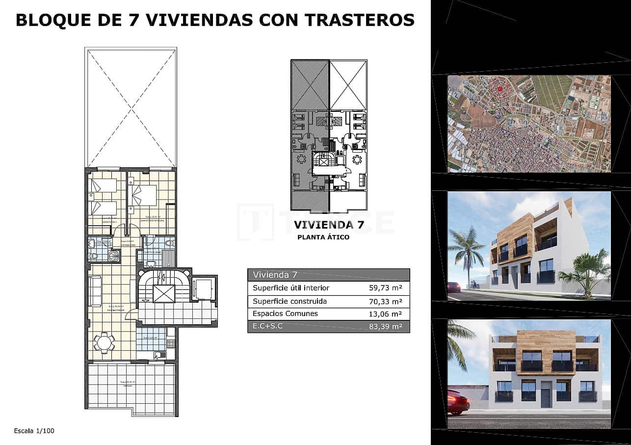 3 sovrum Lägenhet till salu i Pilar de la Horadada - 235 000 € (Ref: 8965004)
