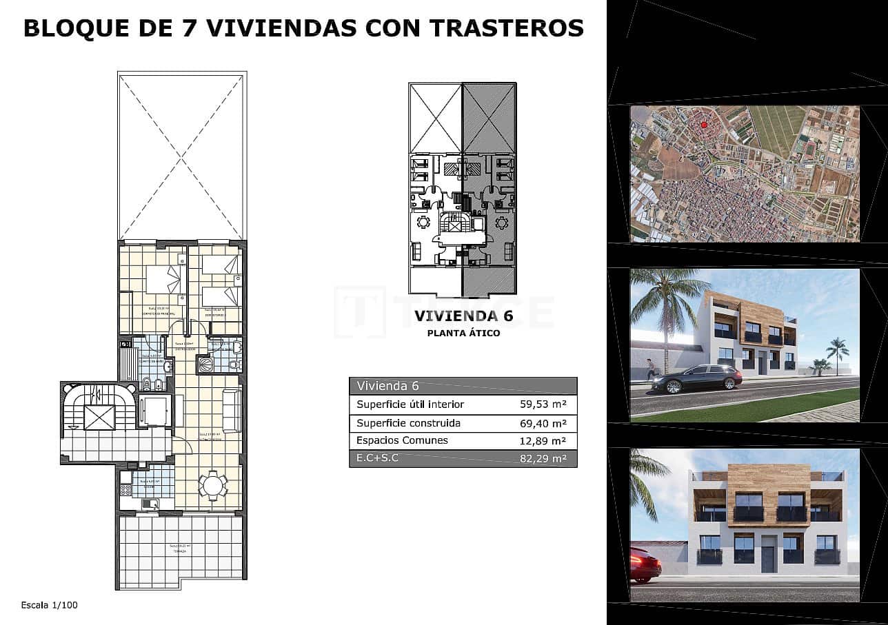 3 sovrum Lägenhet till salu i Pilar de la Horadada - 235 000 € (Ref: 8965004)