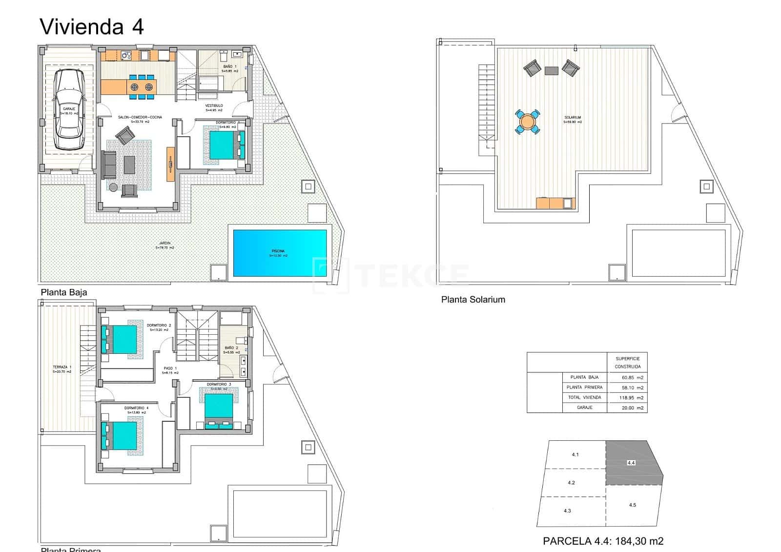 3 slaapkamer Villa te koop in Los Belones met zwembad - € 355.000 (Ref: 8965008)