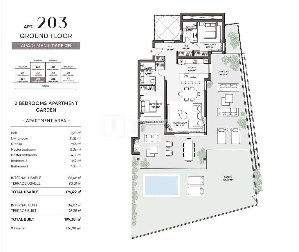 3 slaapkamer Flat te koop in Cancelada met zwembad - € 1.265.000 (Ref: 8965051)