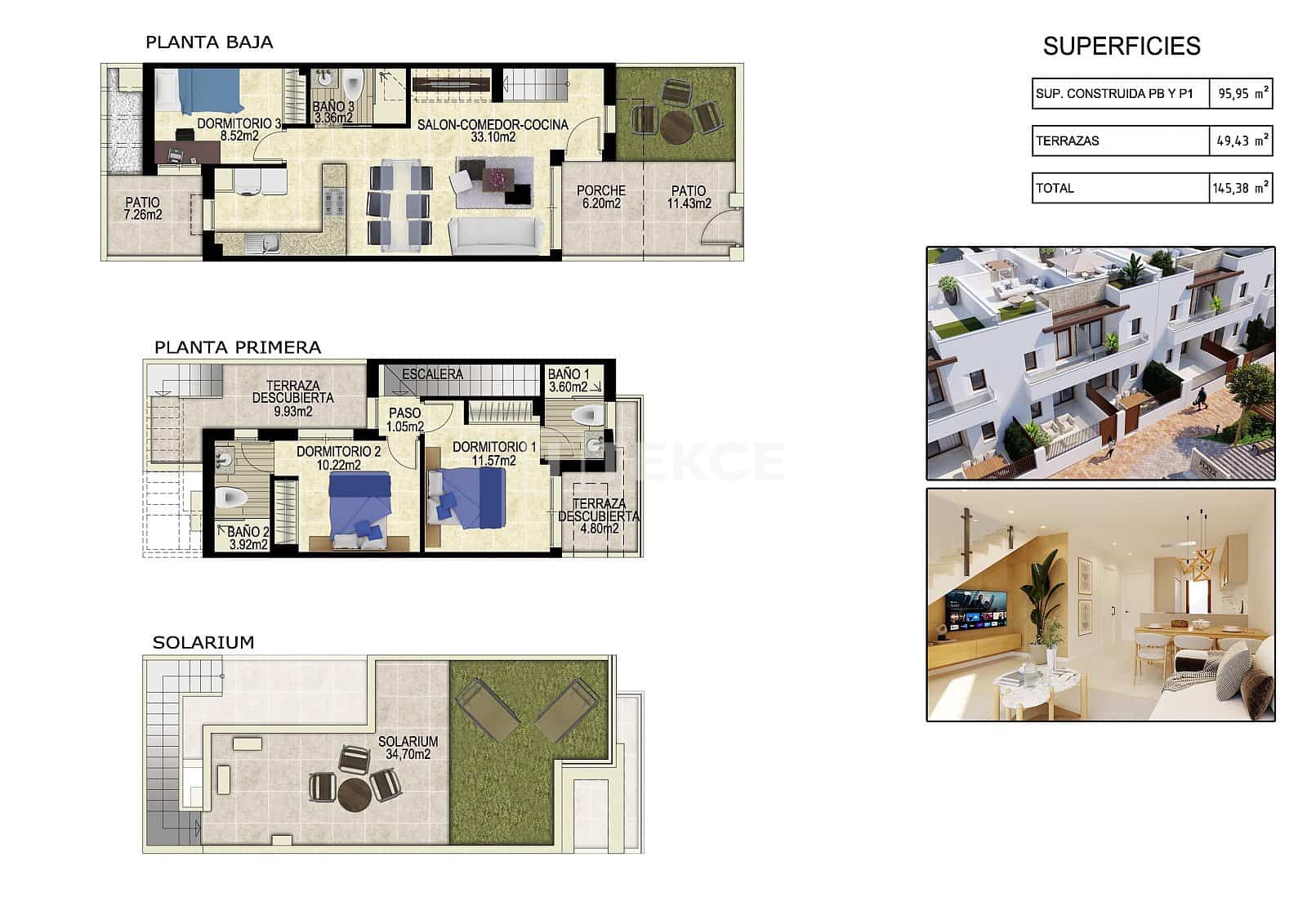 3 sovrum Villa till salu i Vistabella med pool - 299 000 € (Ref: 8965061)