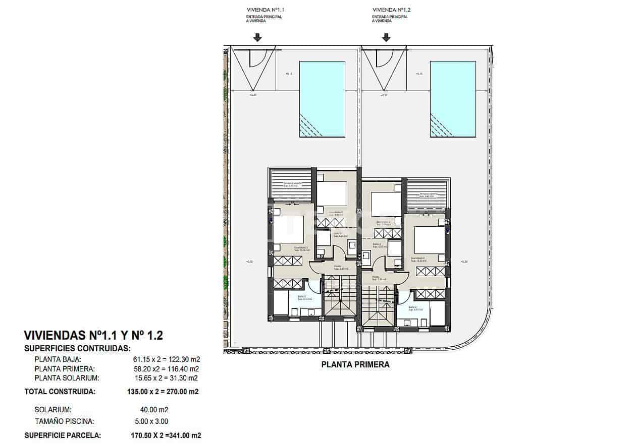 3 sypialnia Willa na sprzedaż w Torre de la Horadada z basenem - 795 000 € (Ref: 8965064)