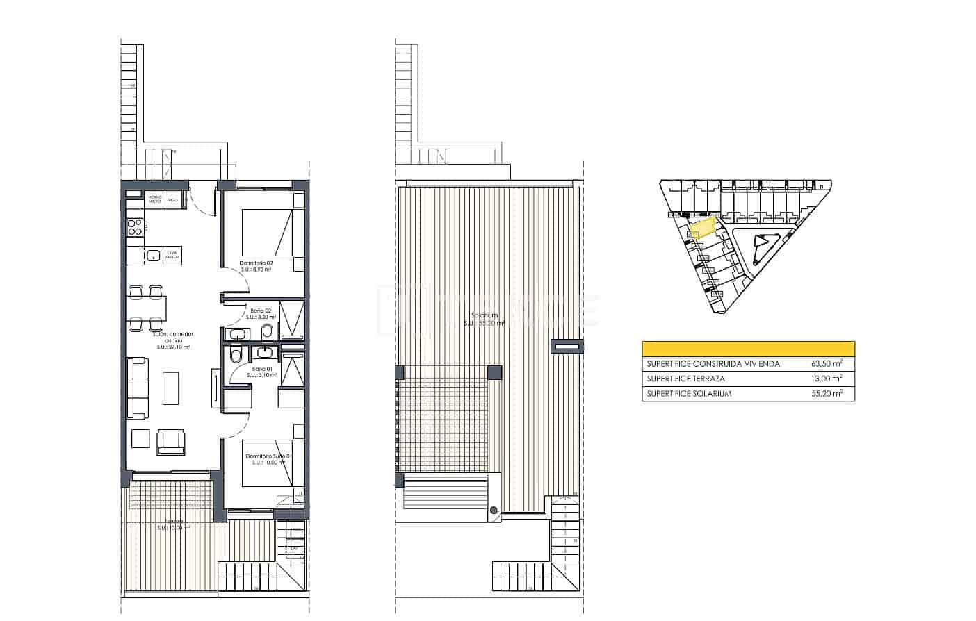3 sovrum Lägenhet till salu i San Fulgencio med pool - 300 000 € (Ref: 8965067)