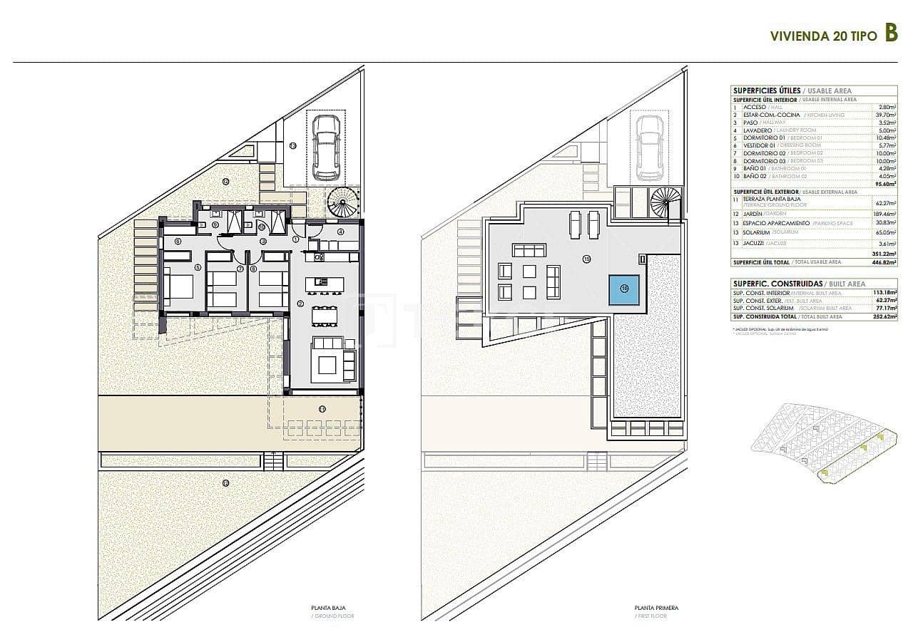 3 sypialnia Willa na sprzedaż w Polop z basenem - 495 000 € (Ref: 8965073)