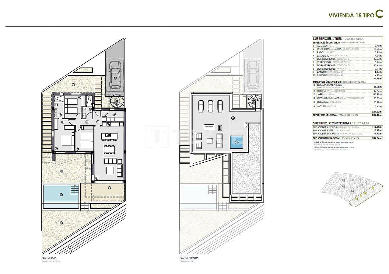 3 sypialnia Willa na sprzedaż w Polop z basenem - 495 000 € (Ref: 8965073)