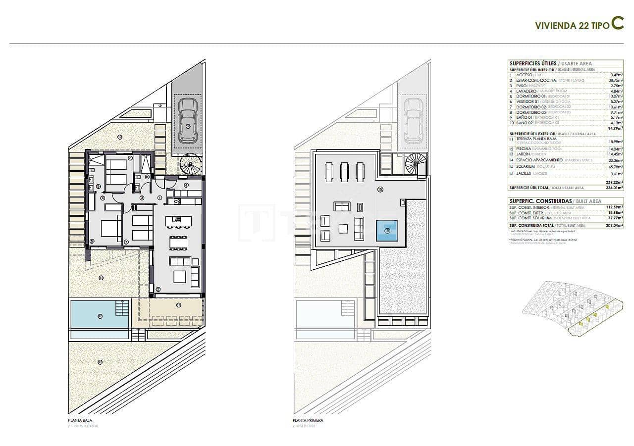 3 sypialnia Willa na sprzedaż w Polop z basenem - 495 000 € (Ref: 8965073)