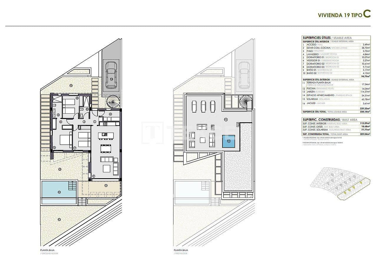 3 sypialnia Willa na sprzedaż w Polop z basenem - 495 000 € (Ref: 8965073)