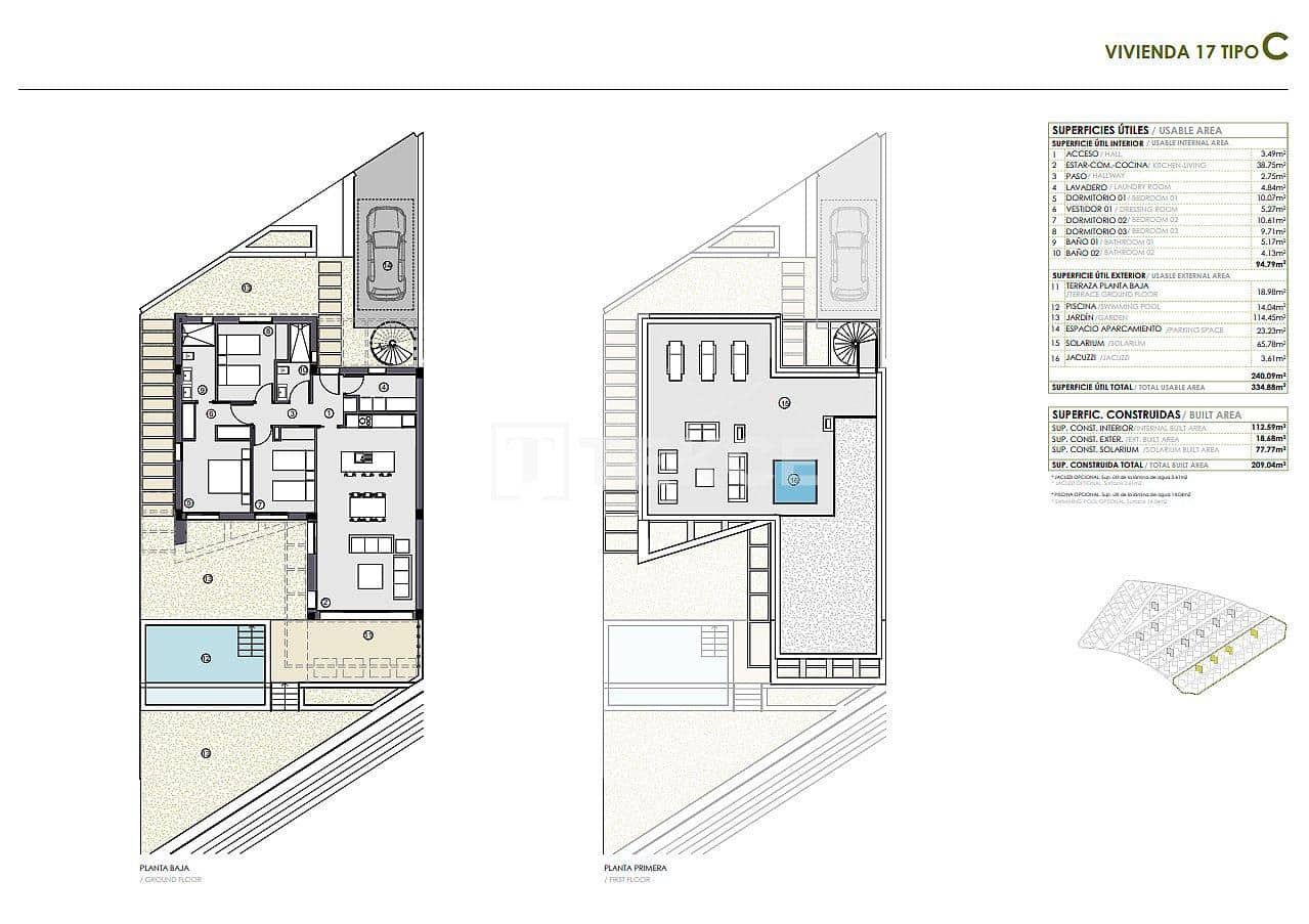 3 sypialnia Willa na sprzedaż w Polop z basenem - 495 000 € (Ref: 8965073)