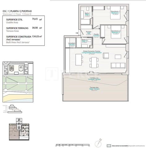 3 slaapkamer Flat te koop in La Villajoyosa / Vila Joiosa met zwembad - € 1.090.000 (Ref: 8965078)
