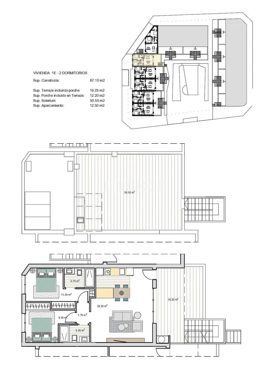 3 slaapkamer Flat te koop in Roldan met zwembad - € 223.000 (Ref: 8965109)