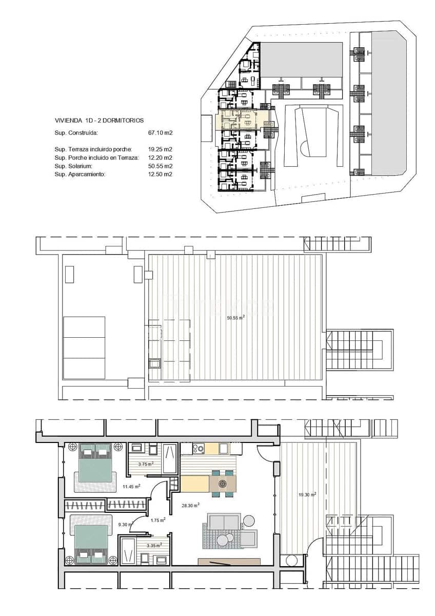 3 slaapkamer Flat te koop in Roldan met zwembad - € 223.000 (Ref: 8965109)