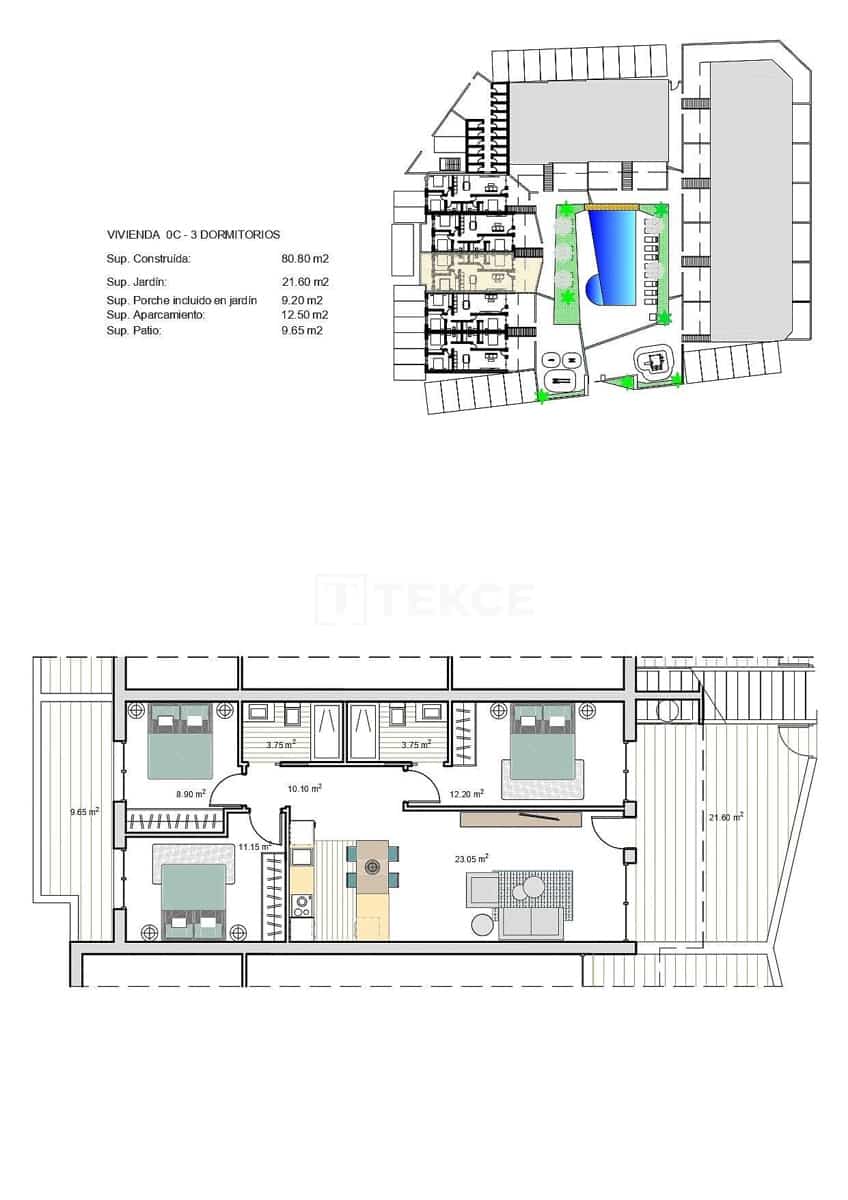 3 slaapkamer Flat te koop in Roldan met zwembad - € 223.000 (Ref: 8965109)
