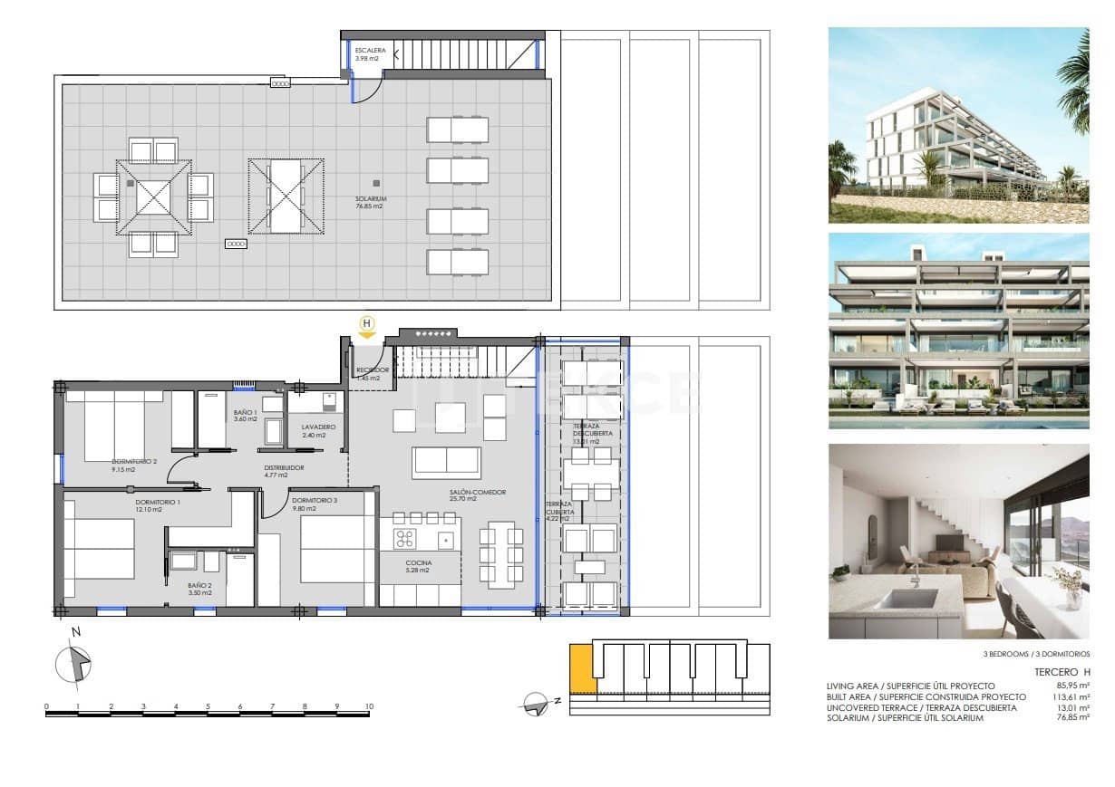 2 sypialnia Mieszkanie na sprzedaż w Mar de Cristal z basenem - 305 000 € (Ref: 8965130)