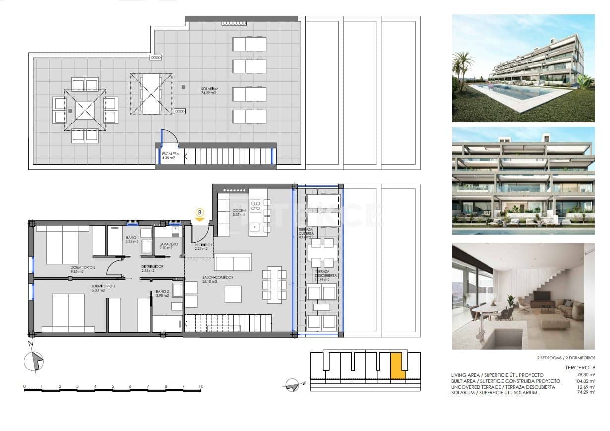 2 sypialnia Mieszkanie na sprzedaż w Mar de Cristal z basenem - 325 000 € (Ref: 8965132)