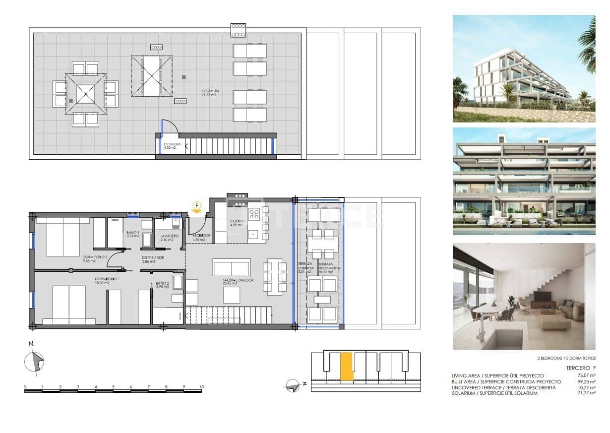 2 sypialnia Mieszkanie na sprzedaż w Mar de Cristal z basenem - 325 000 € (Ref: 8965132)