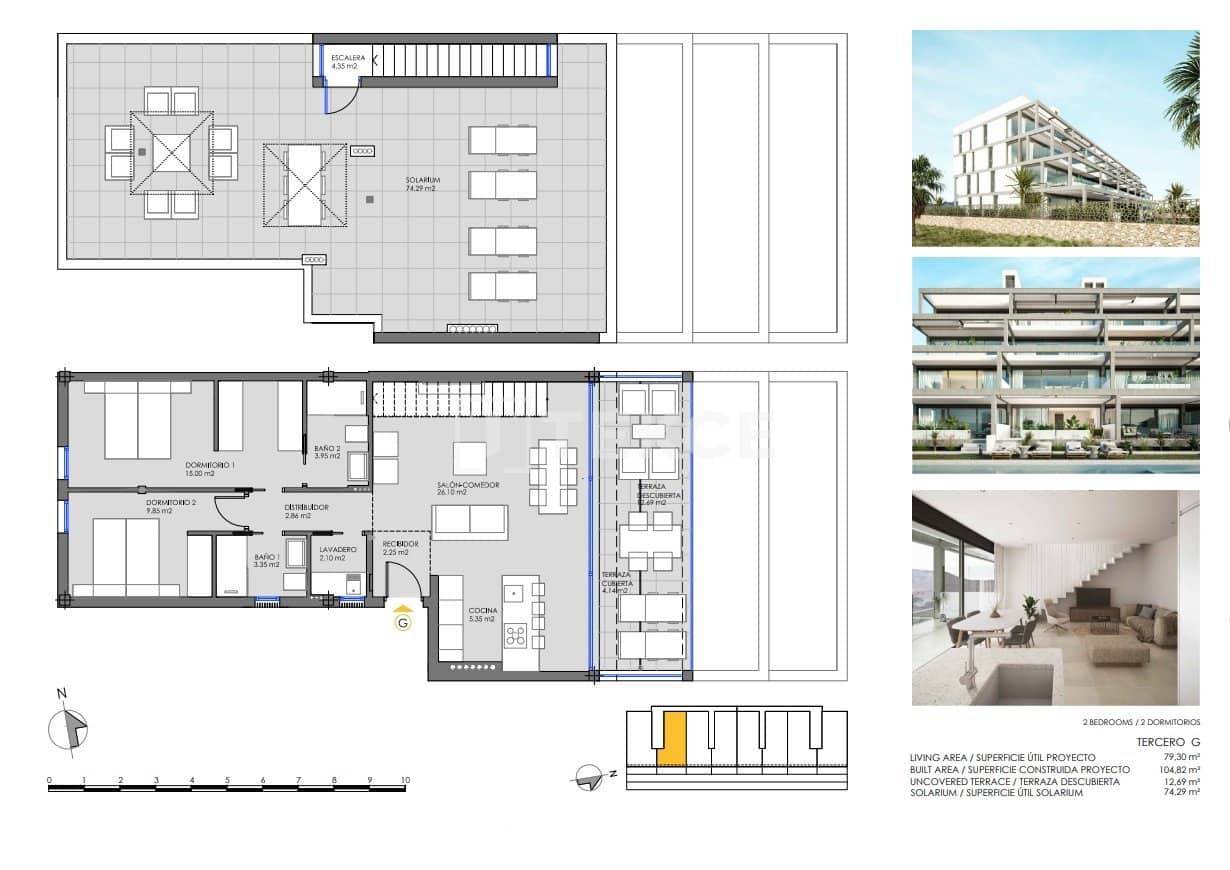 2 sypialnia Mieszkanie na sprzedaż w Mar de Cristal z basenem - 325 000 € (Ref: 8965132)