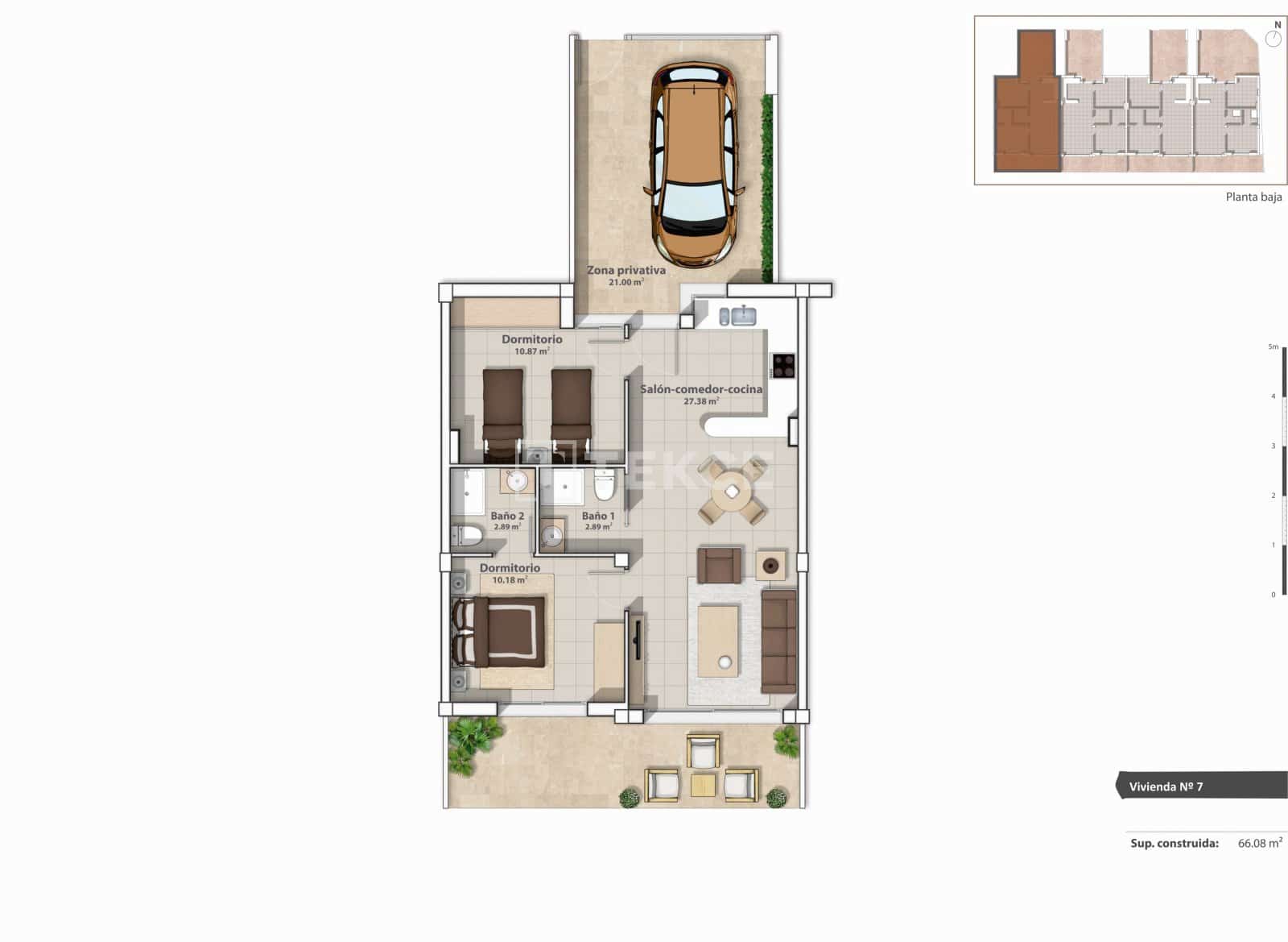 2 slaapkamer Flat te koop in San Pedro del Pinatar met zwembad - € 265.000 (Ref: 8965156)