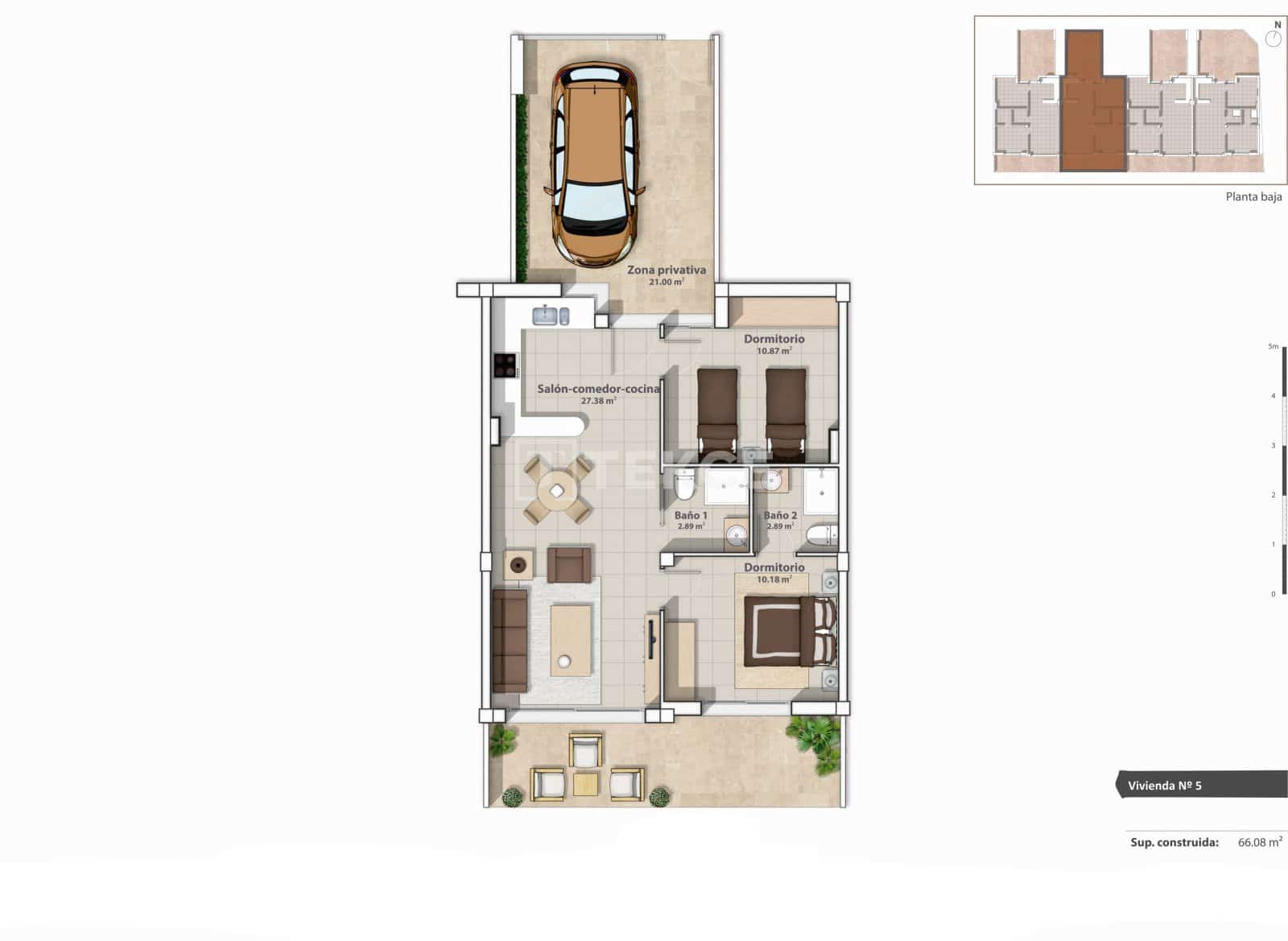 2 slaapkamer Flat te koop in San Pedro del Pinatar met zwembad - € 265.000 (Ref: 8965156)