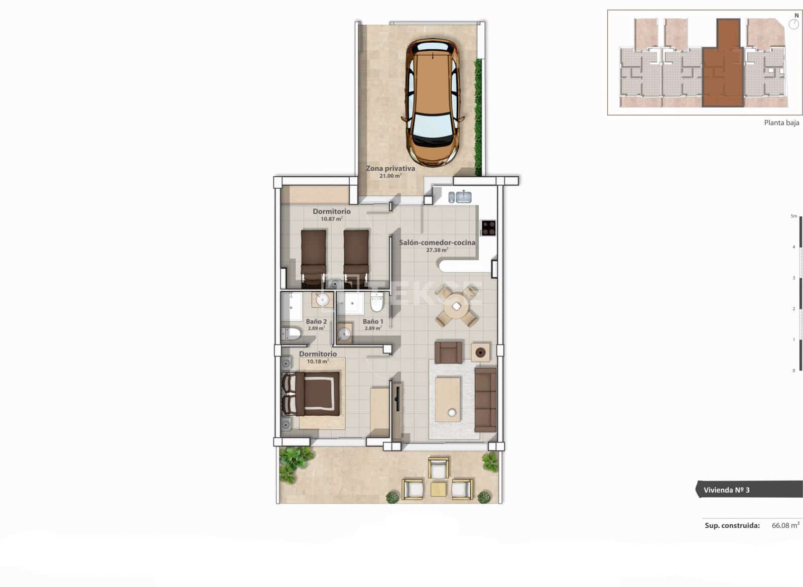 2 slaapkamer Flat te koop in San Pedro del Pinatar met zwembad - € 265.000 (Ref: 8965156)