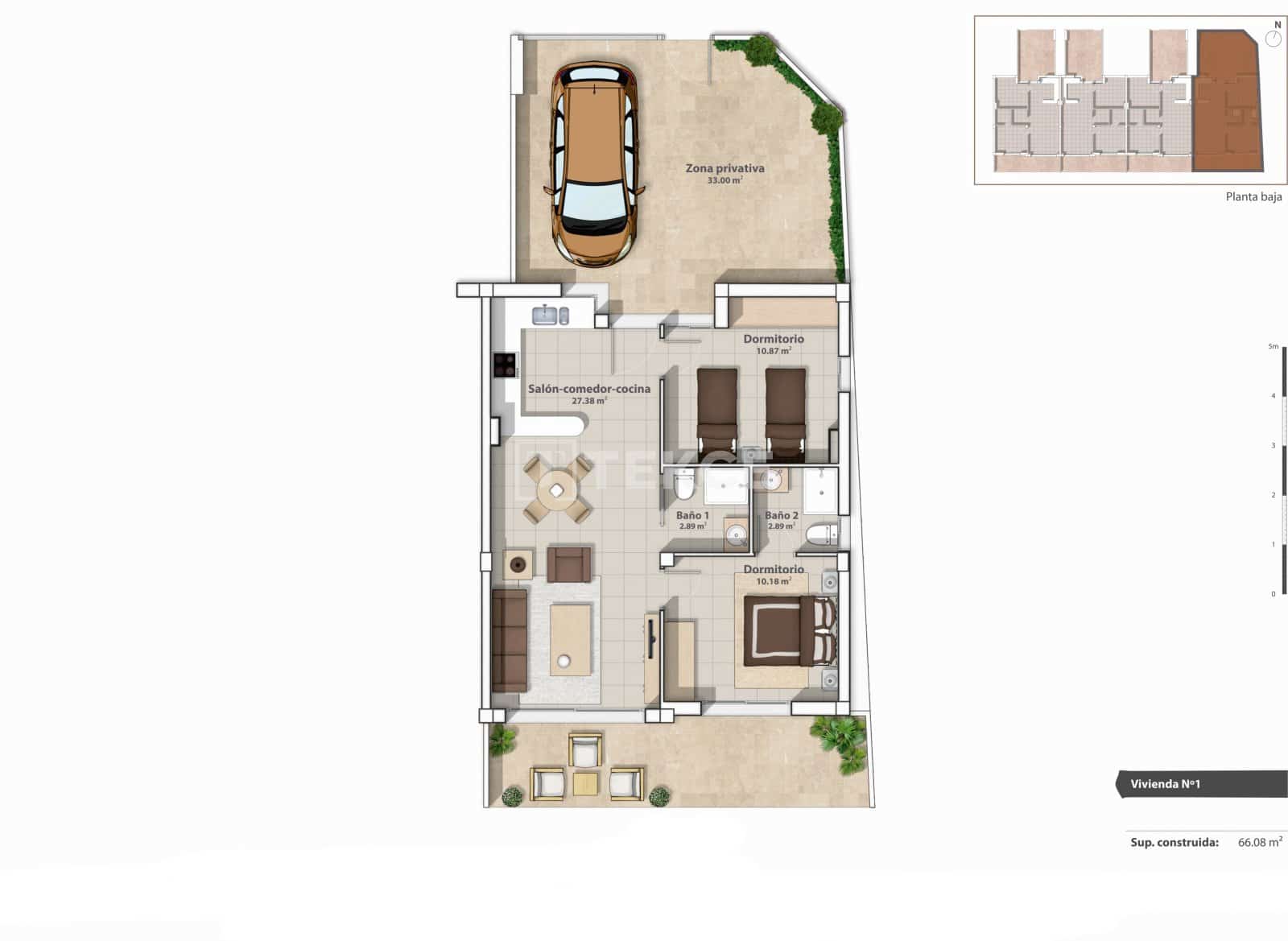 2 sovrum Lägenhet till salu i San Pedro del Pinatar med pool - 245 000 € (Ref: 8965157)