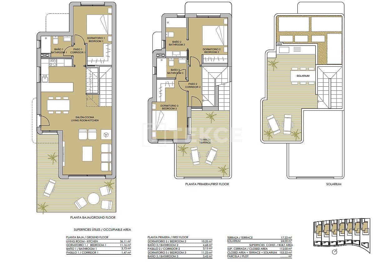 3 Zimmer Villa zu verkaufen in Pinar de Campoverde mit Pool - 499.000 € (Ref: 8965176)