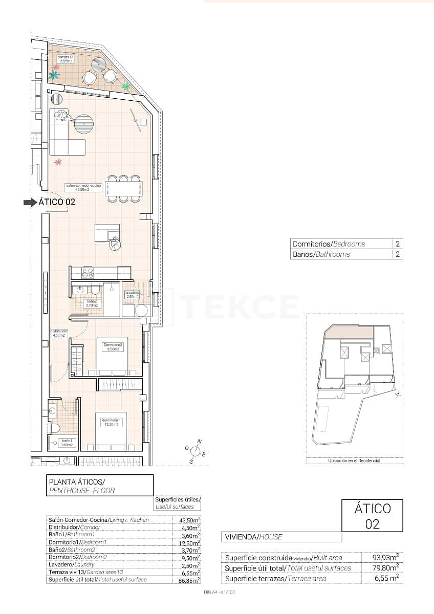 2 soveværelse Lejlighed til salg i Hondon de las Nieves med swimmingpool garage - € 220.000 (Ref: 8965181)