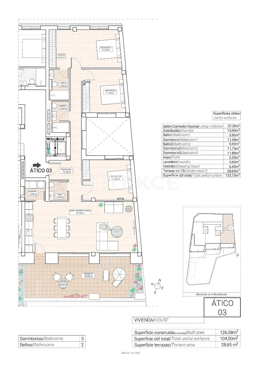 2 soveværelse Lejlighed til salg i Hondon de las Nieves med swimmingpool garage - € 220.000 (Ref: 8965181)
